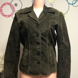 Evolution 100% leather suede jacket M
